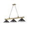 Z-Lite Cordon 3 Light Billiard, Rubbed Brass & Matte Black 2306-3RB-MB15 - alternate 7